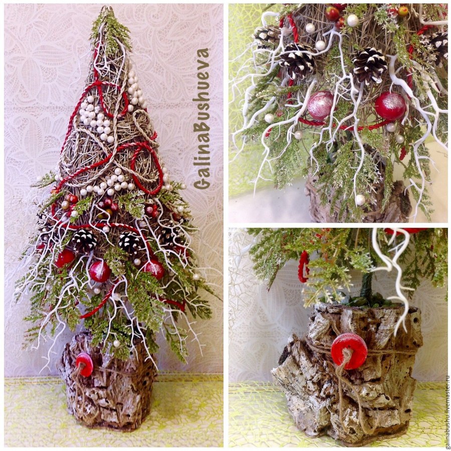 Новогоднее панно часы