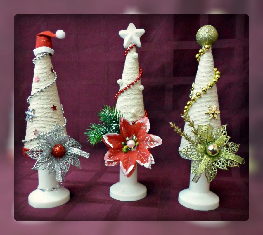 Елочка из джута