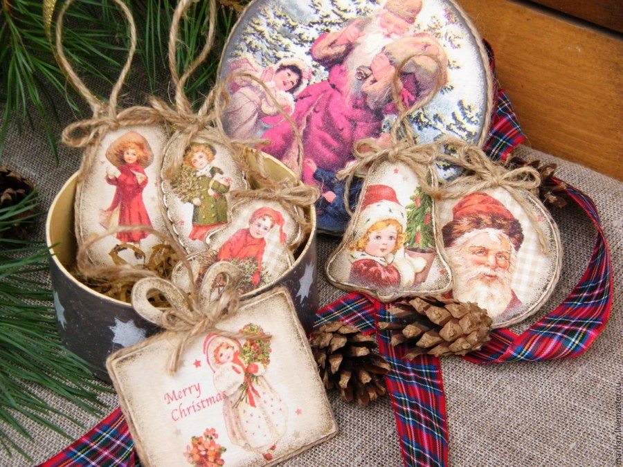 Новогодние елки шебби Шик