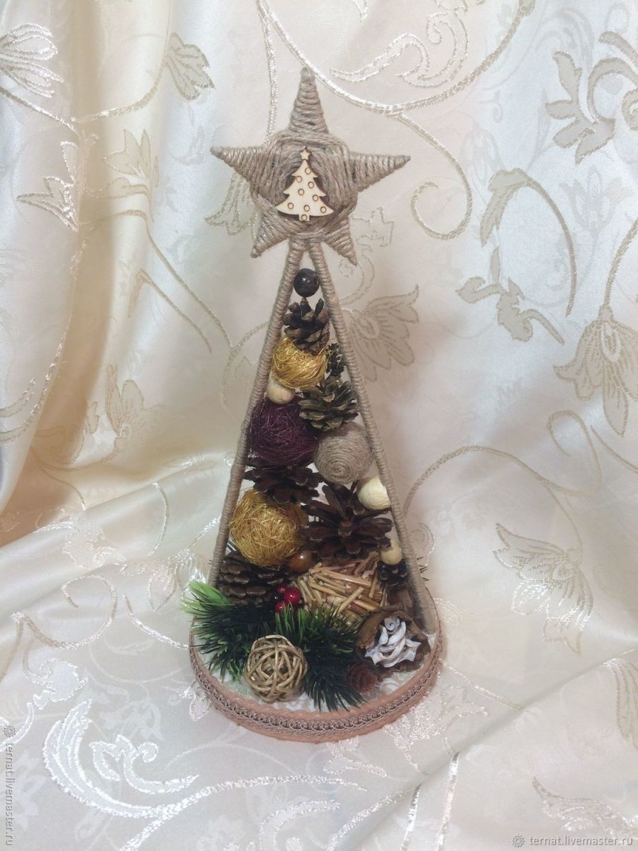 Новогодняя елочка из эко материалов