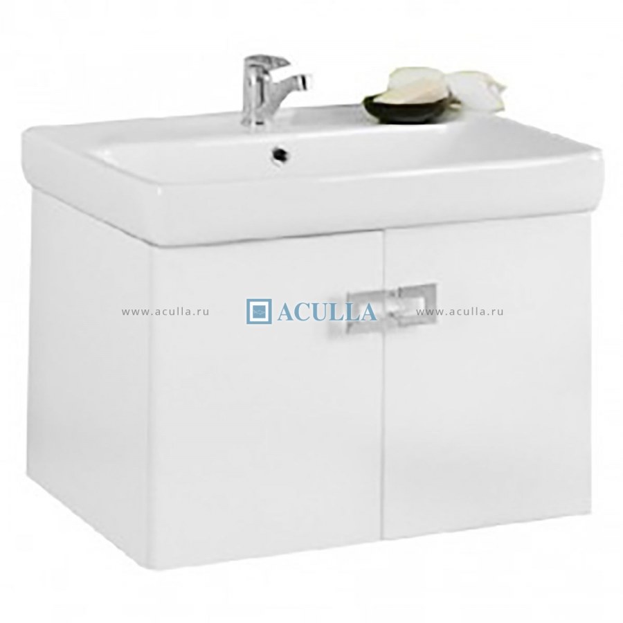 Тумба под раковину Акватон Оптима 70, белый глянец
