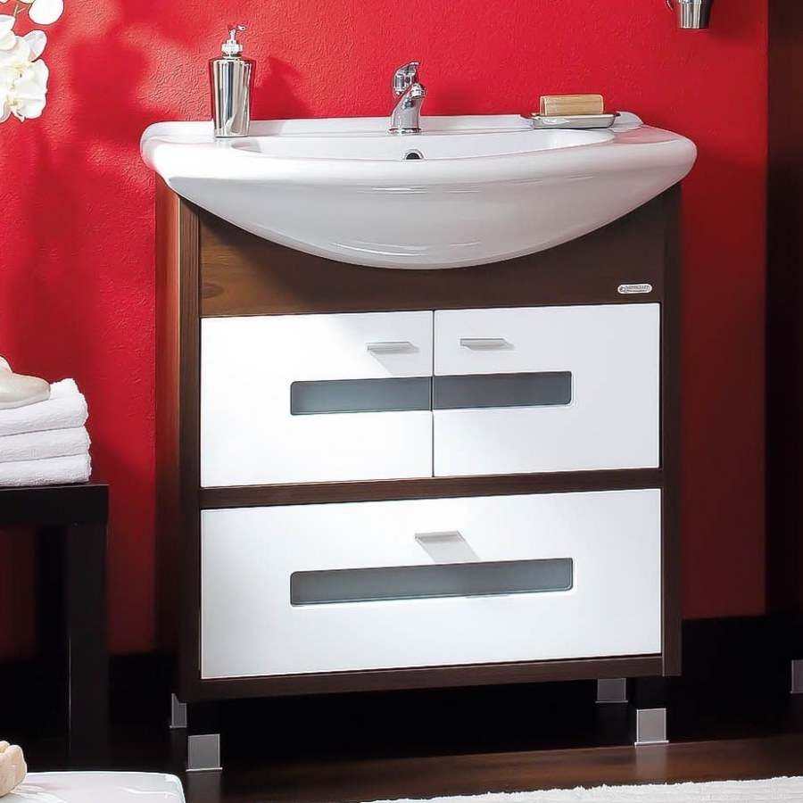 Тумба Бриклаер 75 белый Бали