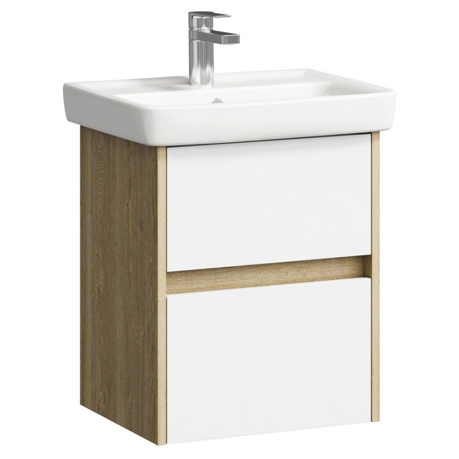 Тумба с раковиной Aqwella City 50 дуб канадский