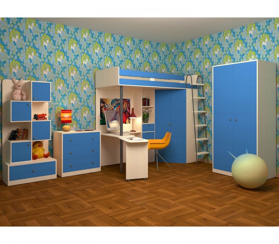 Кровать-чердак м85 РВ-мебель