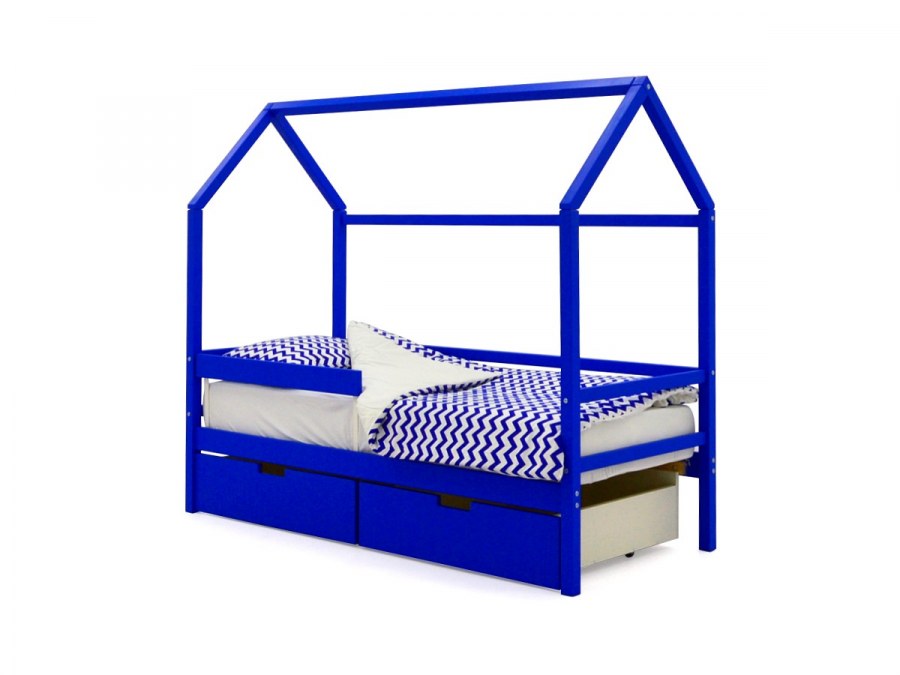 Кровать-домик «svogen синий» (00681)