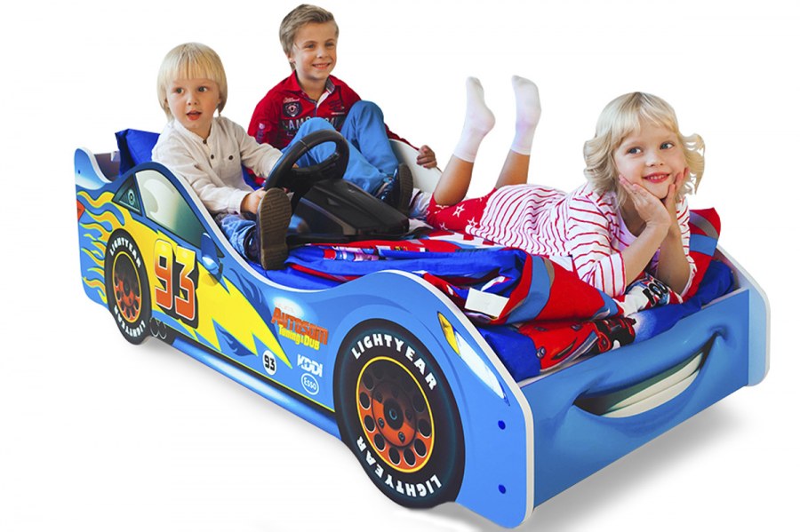 Кровать-машина Бельмарко «тачка синяя»