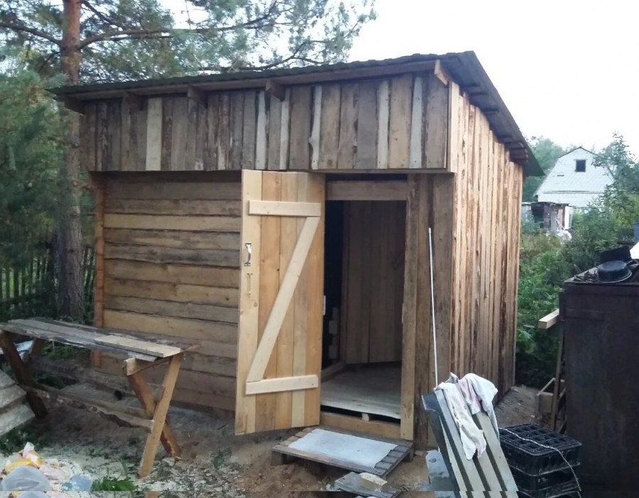 Сарай с односкатной крышей 2х3