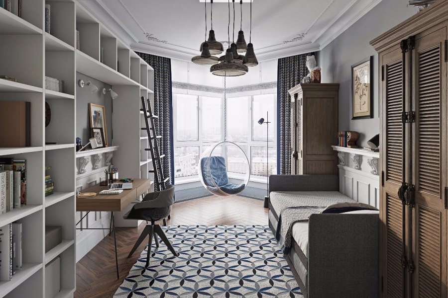 Комната мальчика классика