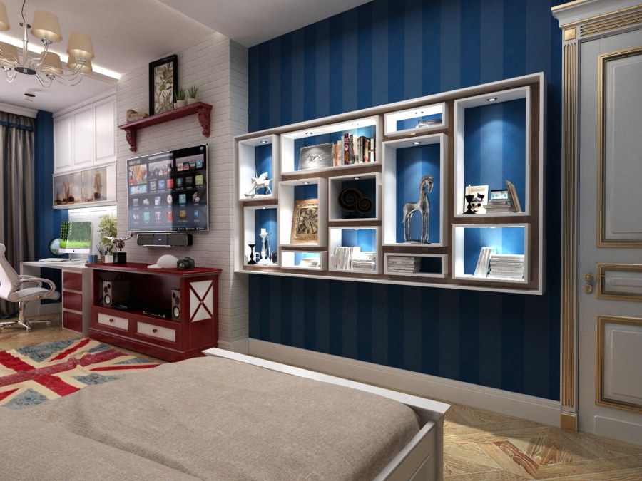 Красная спальня для мальчика