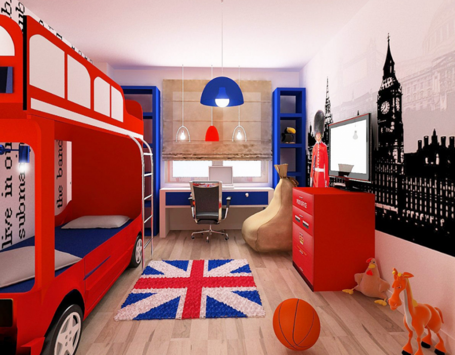 Детская комната в стиле Лондон