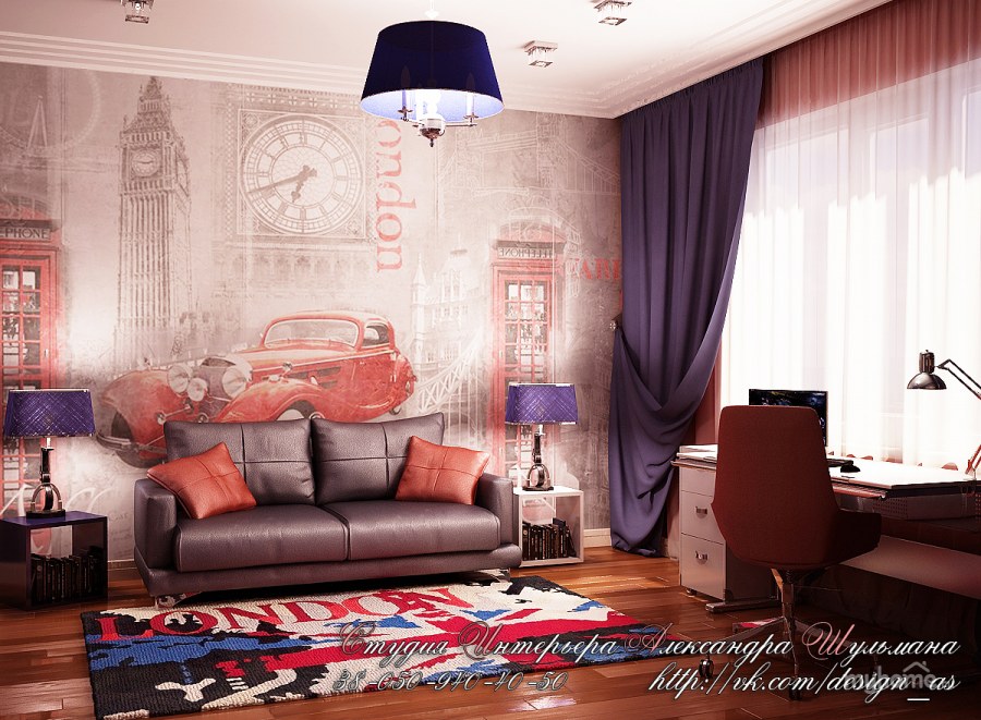 Гостиная в лондонском стиле