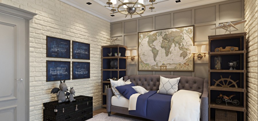 Комната подростка в классическом стиле