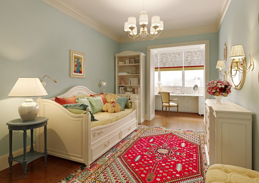 Комната для девушки в английском стиле