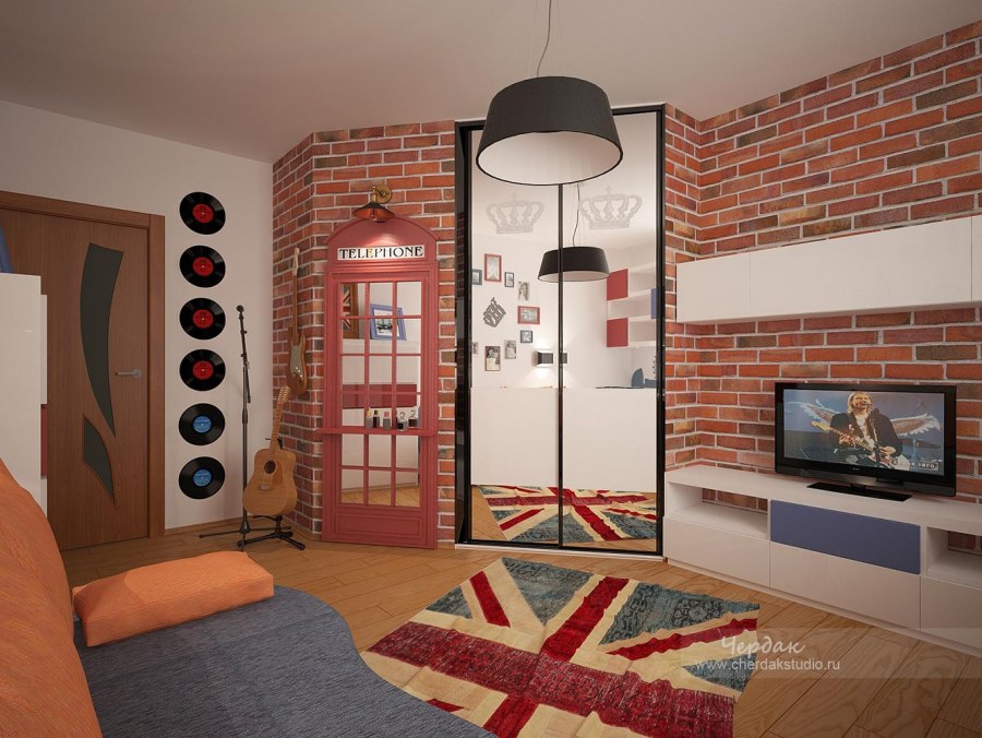 Комната в стиле Британия