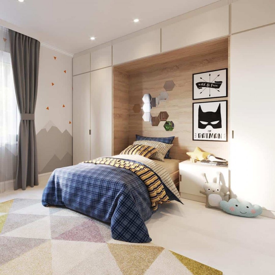 Спальня мальчика в английском стиле