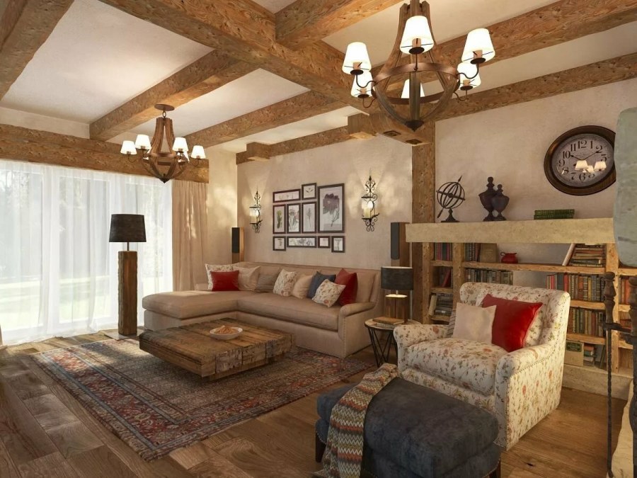 Интерьер в стиле Шале