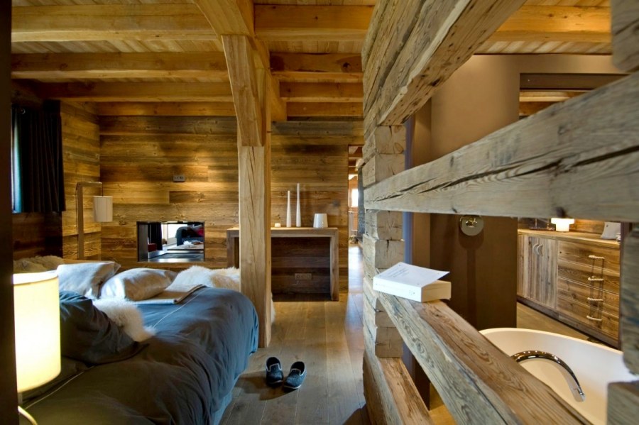 Отделка дома в стиле Шале внутри