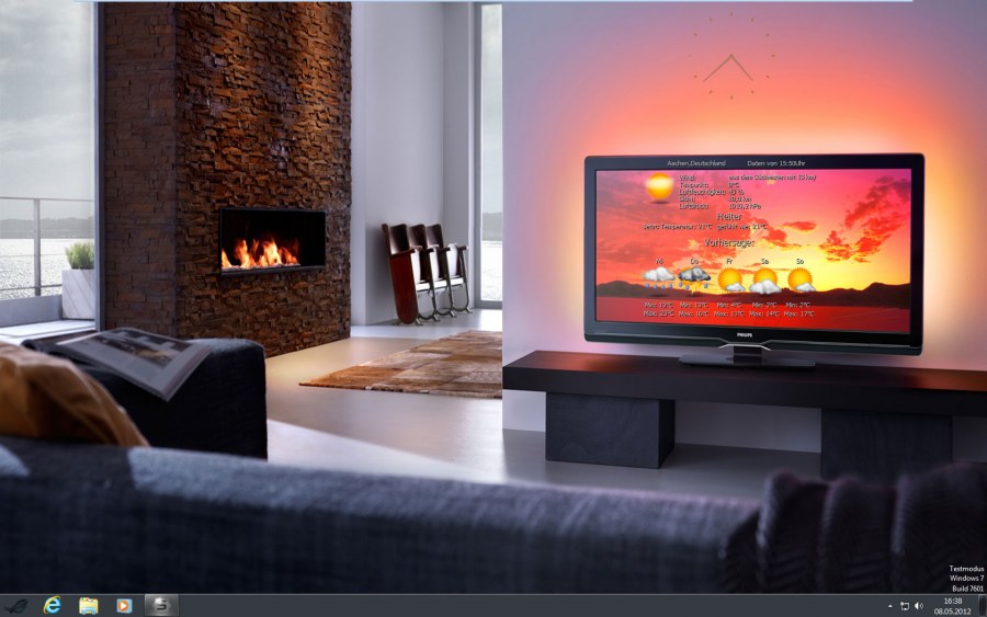 Гостиная с телевизором