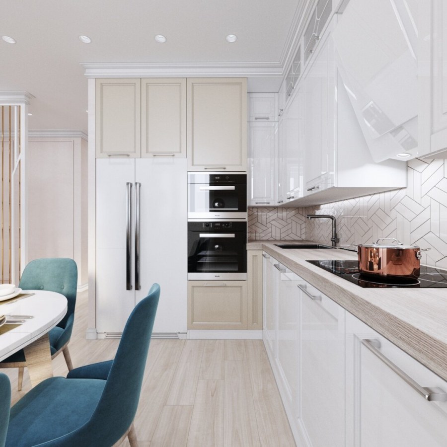 Интерьер двушки 55 кв. м.