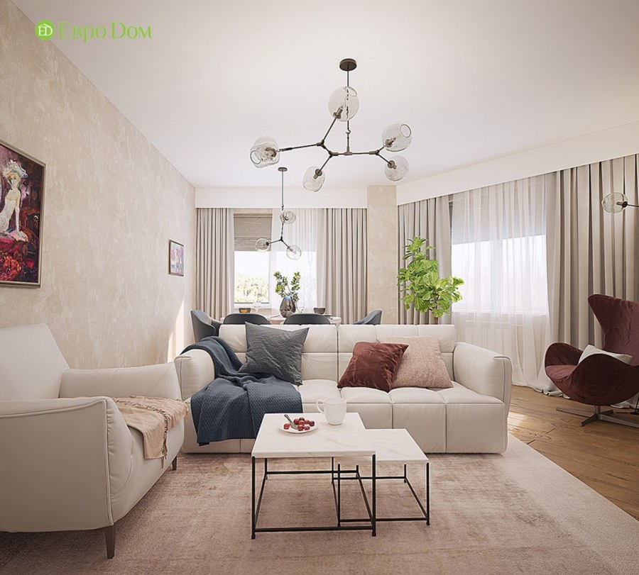 Квартира в светлых тонах