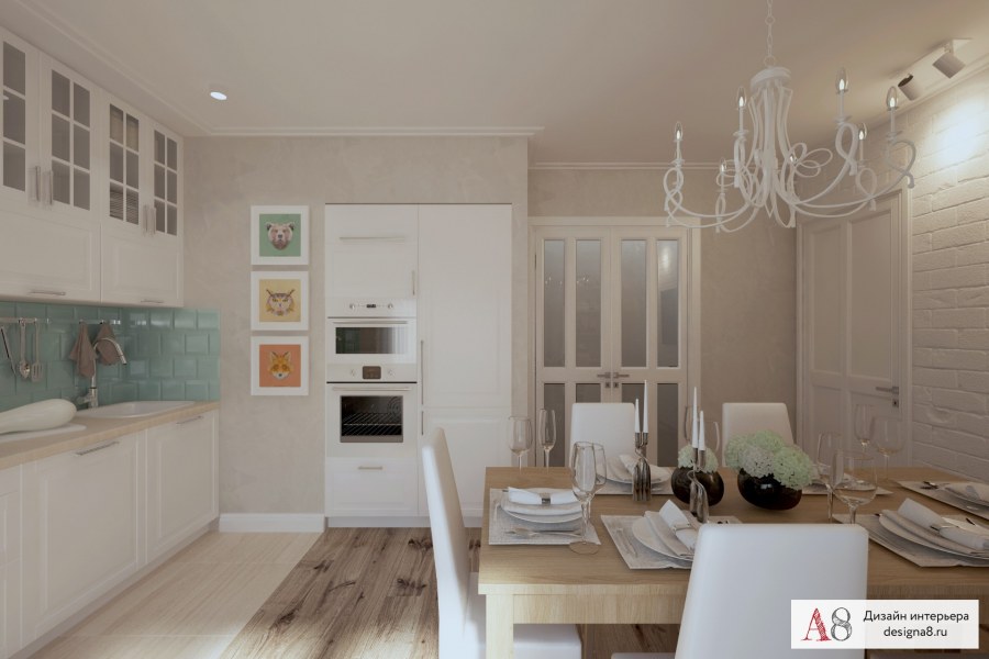 Спальня в современном стиле в светлых тонах