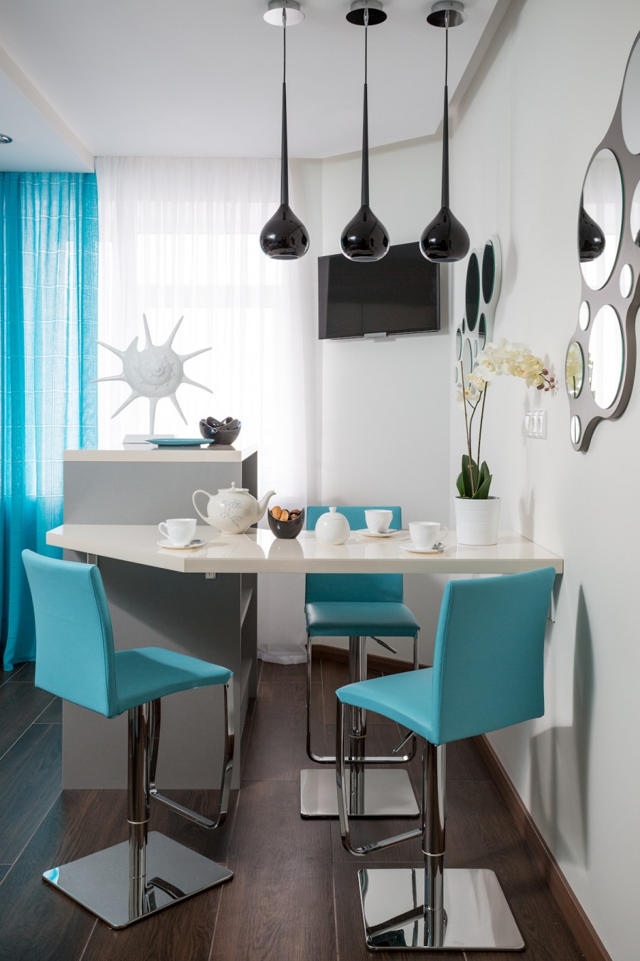 Кухня в морском стиле интерьер