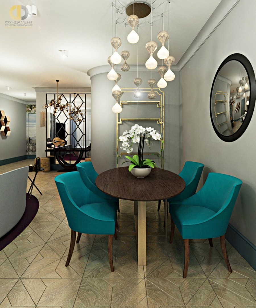 Интерьер кухни в стиле Фьюжн