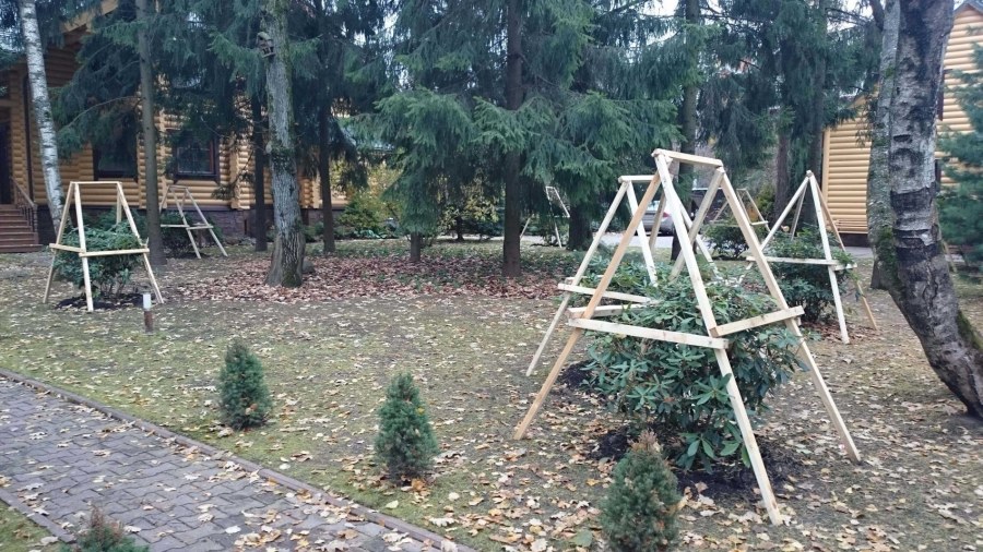 Защита стволов плодовых деревьев от грызунов на зиму