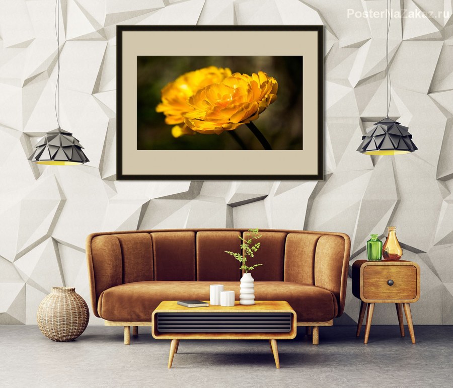 Интерьер холст горизонтальный