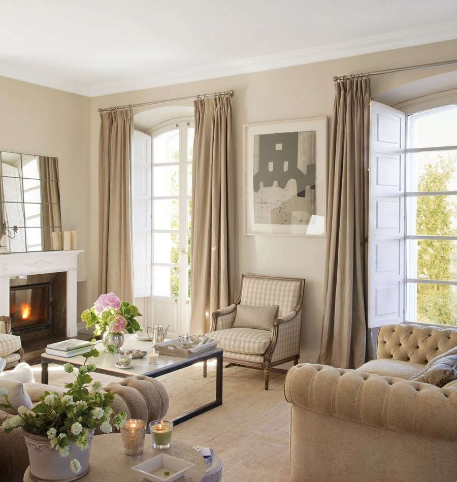 Бежевый интерьер