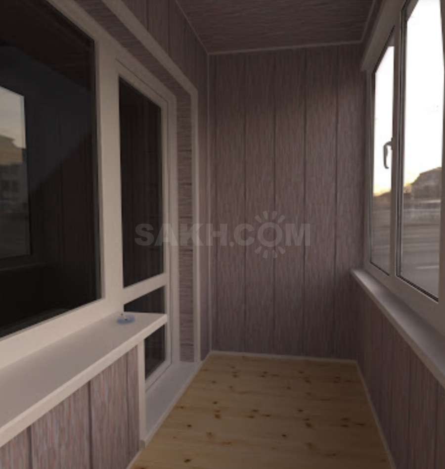 Отделка балкона панелями