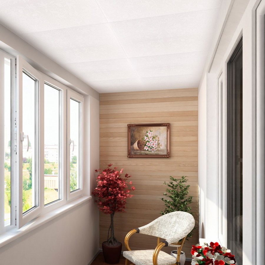 Отделка балкона