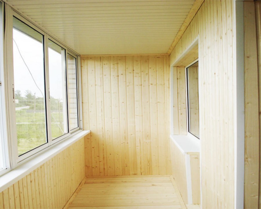 Вагонка на балконе