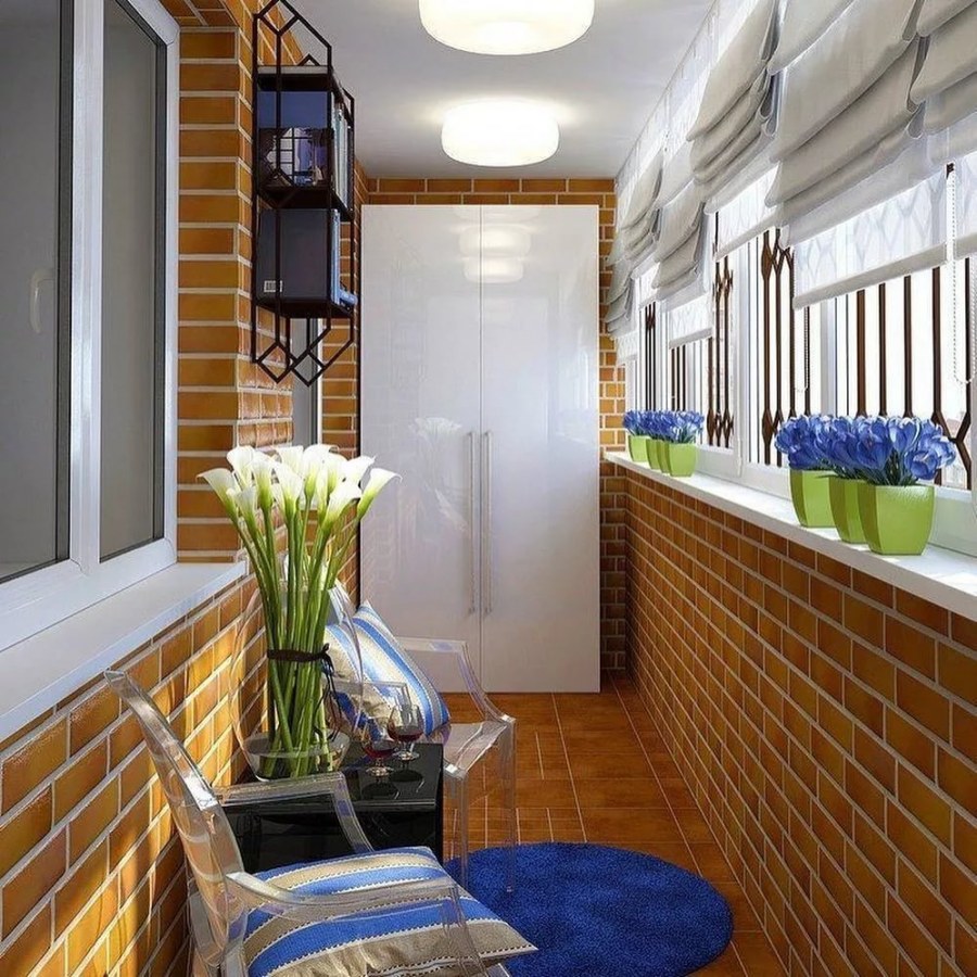 Дизайнерская отделка балкона