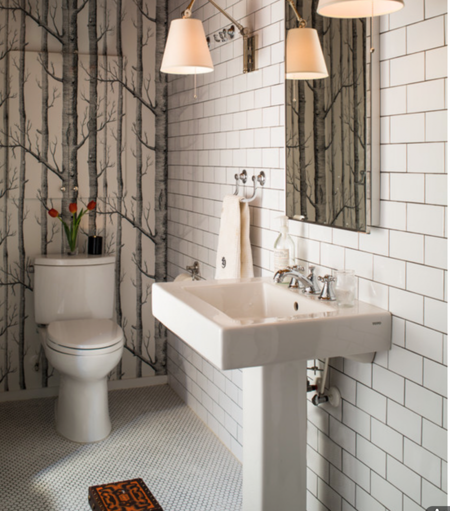 Плитка для ванной комнаты кирпичиками