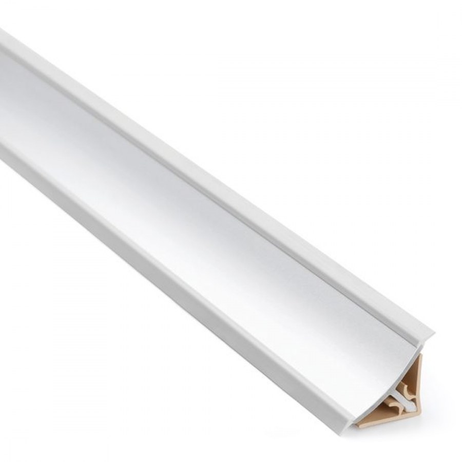 Плинтус мини-Plus Magic алюминий самокл.15*15мм 4,2м, Rehau