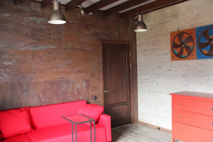 Ржавый металл в интерьере