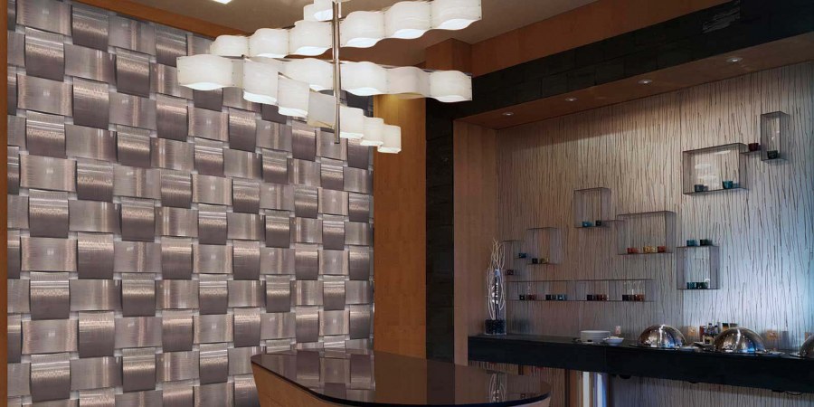 Алюминиевые панели в интерьере