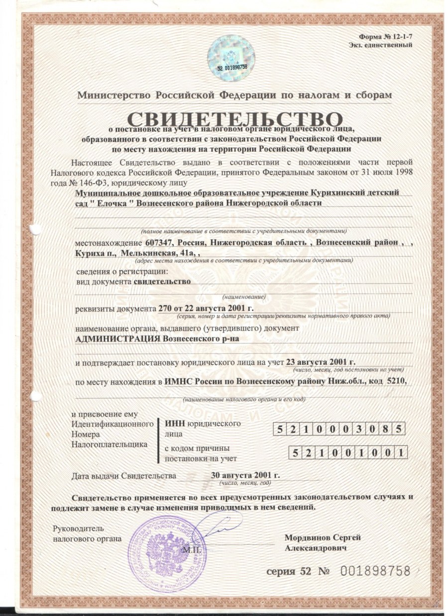 Скан свидетельства ИП Москва