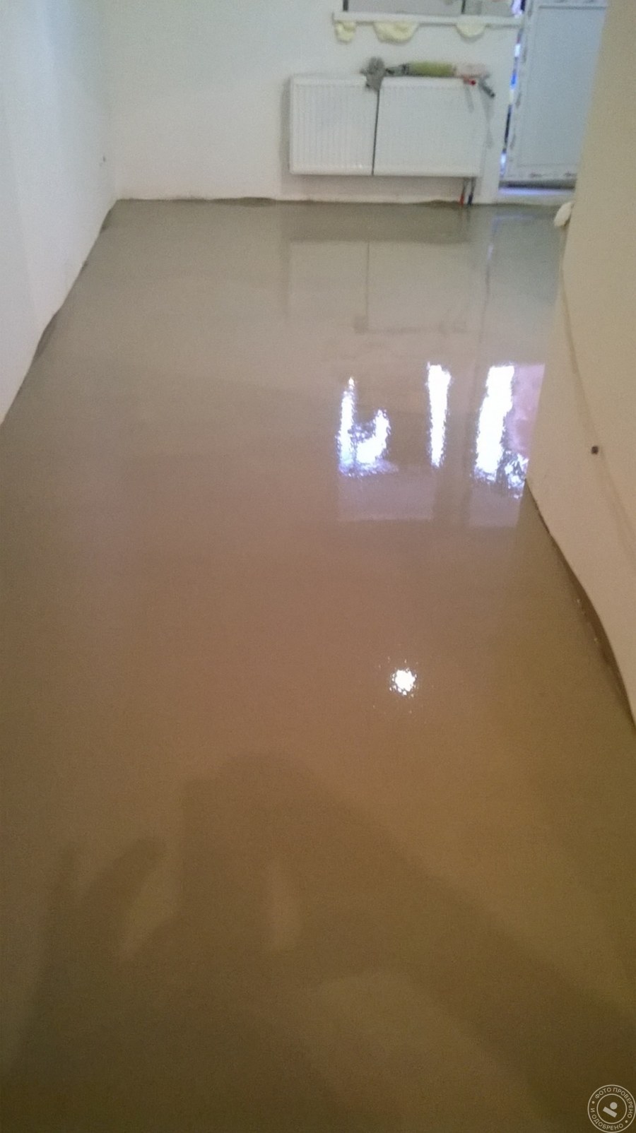 Механизированная полусухая стяжка пола