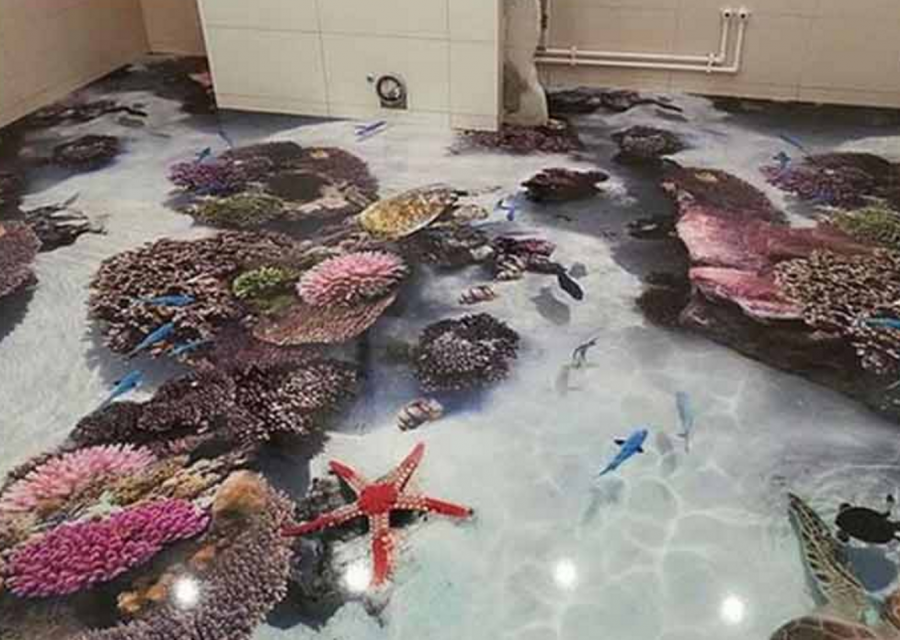 Декоративный наливной пол