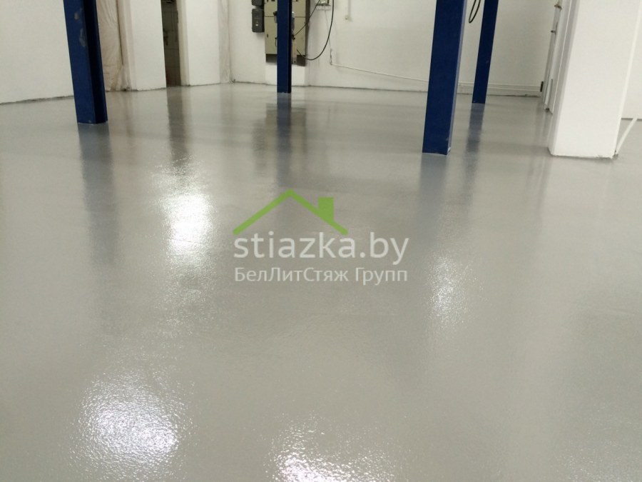 Полимерные полы для гаража 38 кв.м