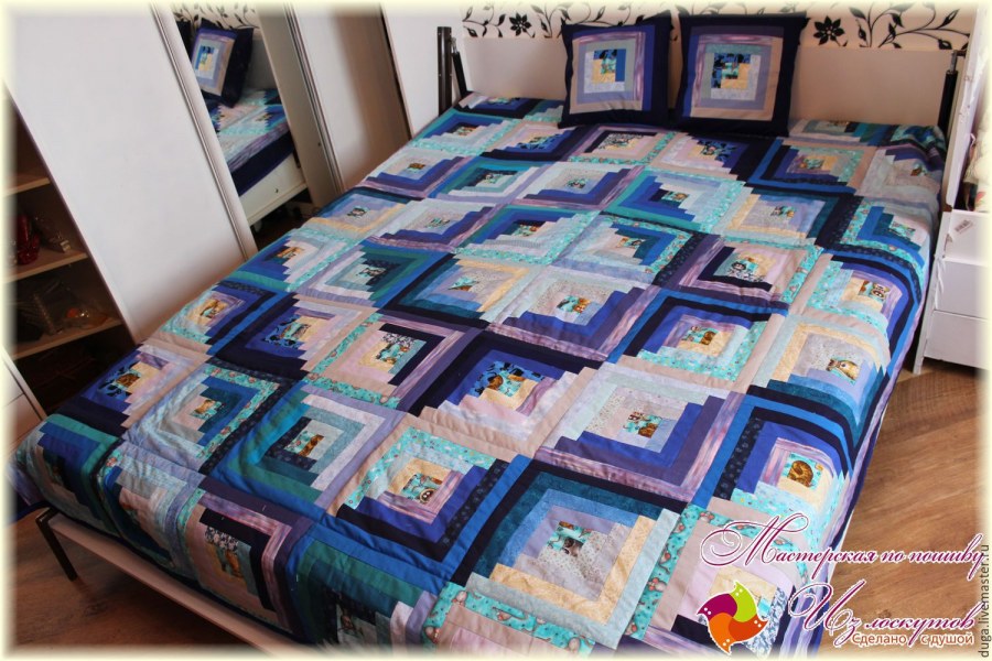 Лоскутное покрывало колодец