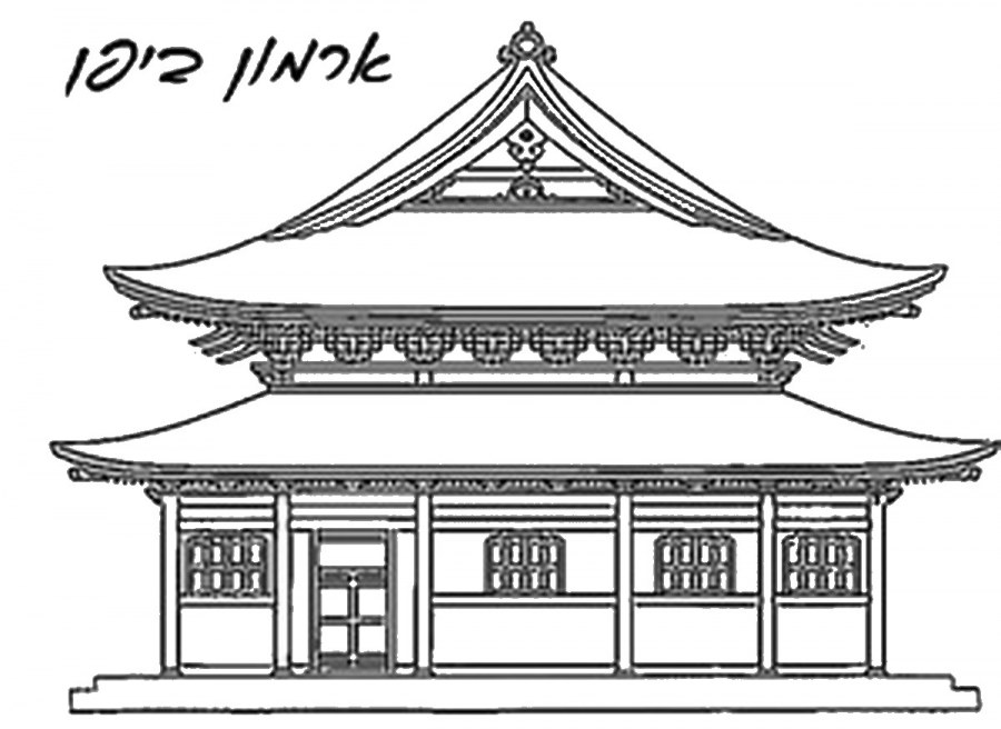 Храм Хигаси Хонгандзи карандашом