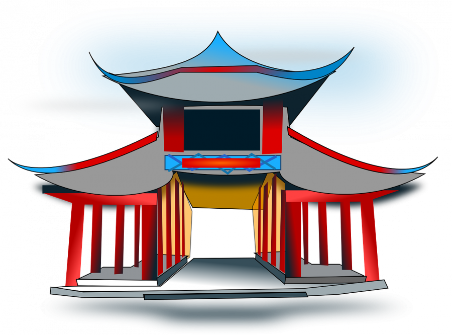 Буддийский храм вектор