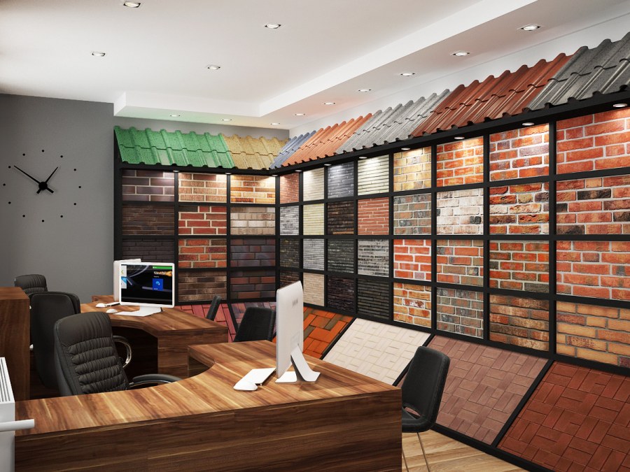 Шоу рум строительных материалов