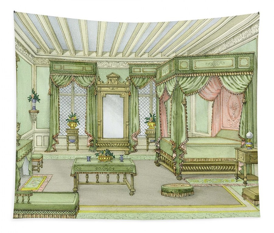 Перспектива комнаты в викторианском стиле