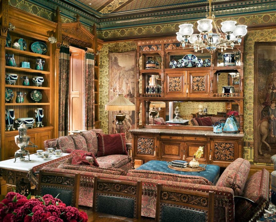 Викторианская гостиная 19 век