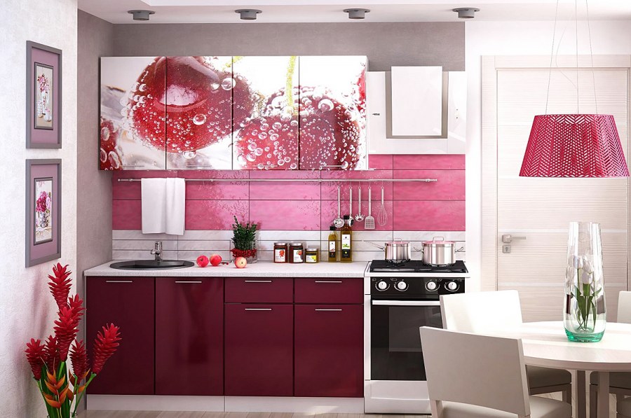 Кухонный гарнитур Стендмебель с фотопечатью