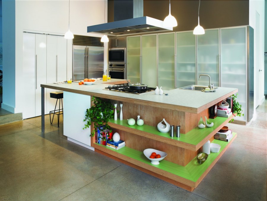 Оригинальный кухонный остров